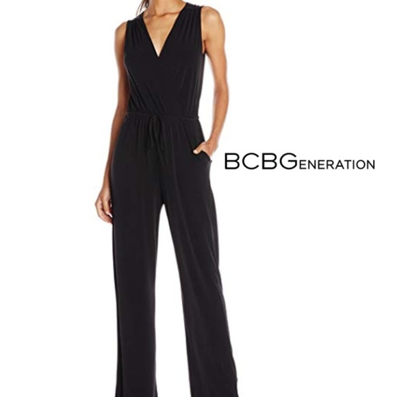 BCBG Sexy Jumpsuit Romper Sleeveless Open Back M - Picture 1 of 8